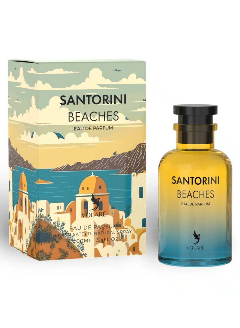 VOLARE Santorini Beaches Eau De Parfum Unisex -100ml ( inspired by Louis Vuitton On The Beach )  - Image 1