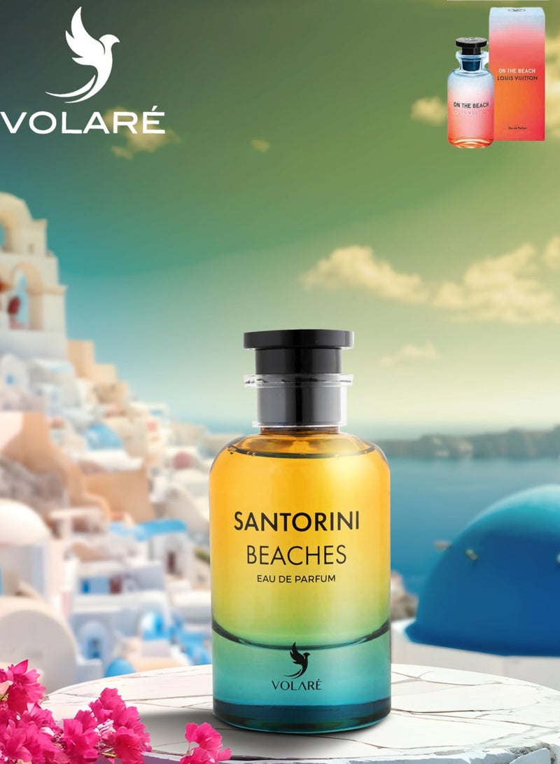 VOLARE Santorini Beaches Eau De Parfum Unisex -100ml ( inspired by Louis Vuitton On The Beach )  - Image 3