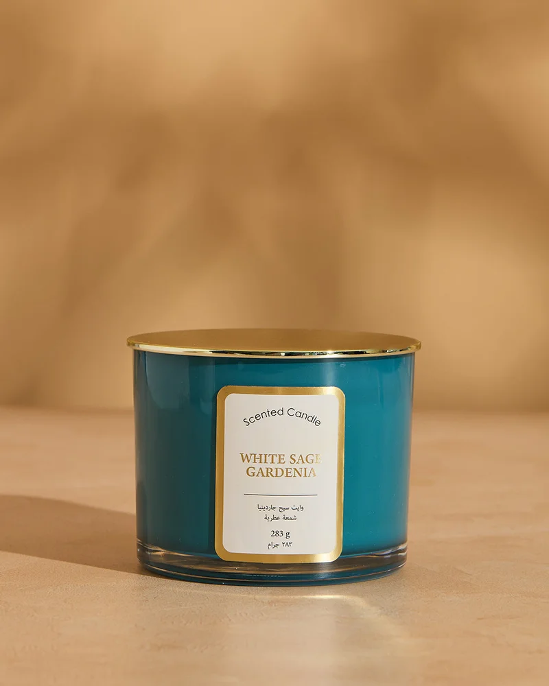 ردتاغ شمعة معطرة برائحة وايت سيج جاردينيا مع غطاء (10أونصة)