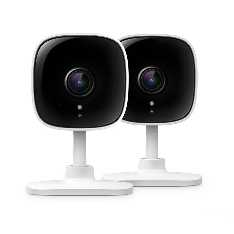 Tapo 2K Indoor Wired Security Camera - Works as a Baby Monitor & Pet Camera, Person/Motion/Baby Cry Detection, 2-Way Audio, Siren, Subscription-Free Local Storage or Optional Cloud, C110P2 (2-Pack) - Image 1