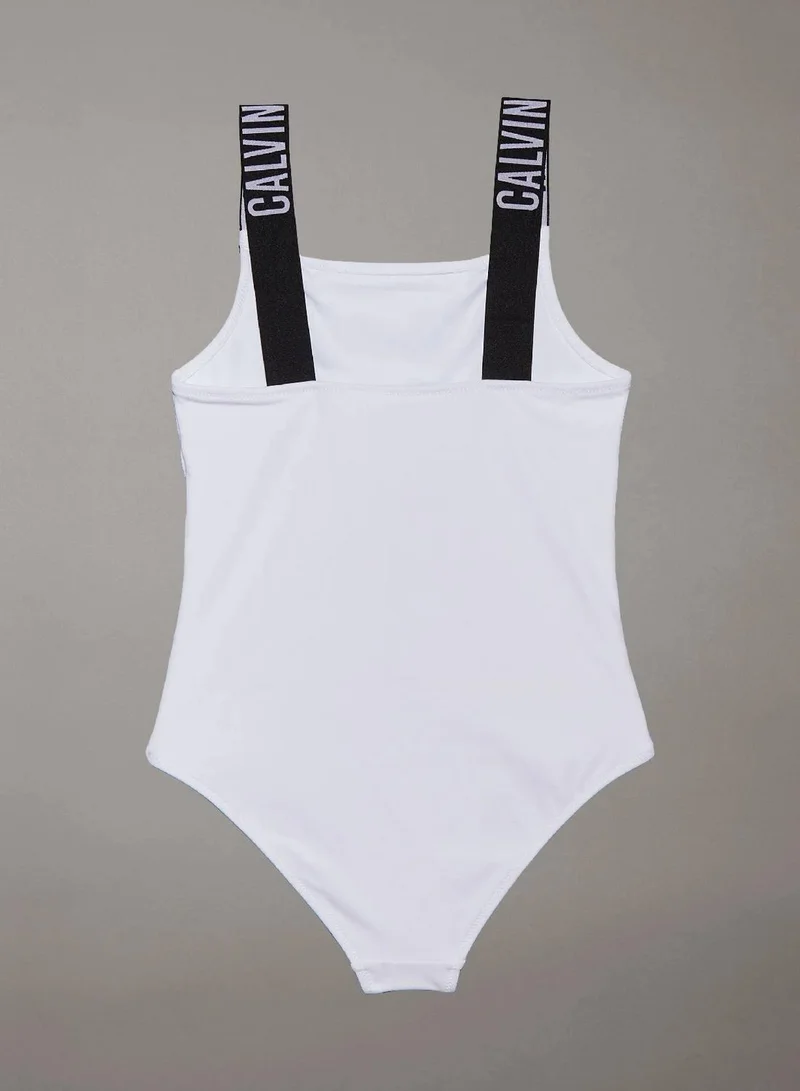 Calvin Klein Jeans Brilliant White Girls Swimsuit - Intense Power for Women | Best Price UAE