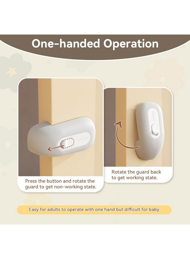 EUDEMON Child Proof Door Finger Pinch Guard, Baby Revolving Door Stopper, Door Latch Door Guard, Easy to Install (1 Pack,Grey) - Image 4