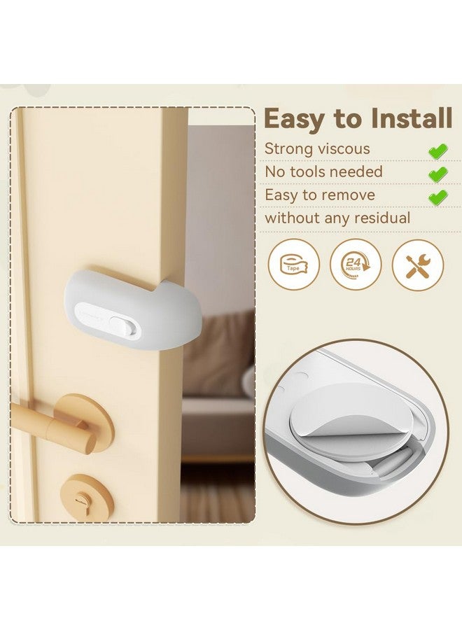 EUDEMON Child Proof Door Finger Pinch Guard, Baby Revolving Door Stopper, Door Latch Door Guard, Easy to Install (1 Pack,Grey) - Image 3