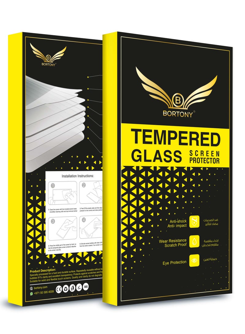 BORTONY Privacy Full Screen Tempered Glass Protector For Apple iPhone 12 Pro Black - Image 4