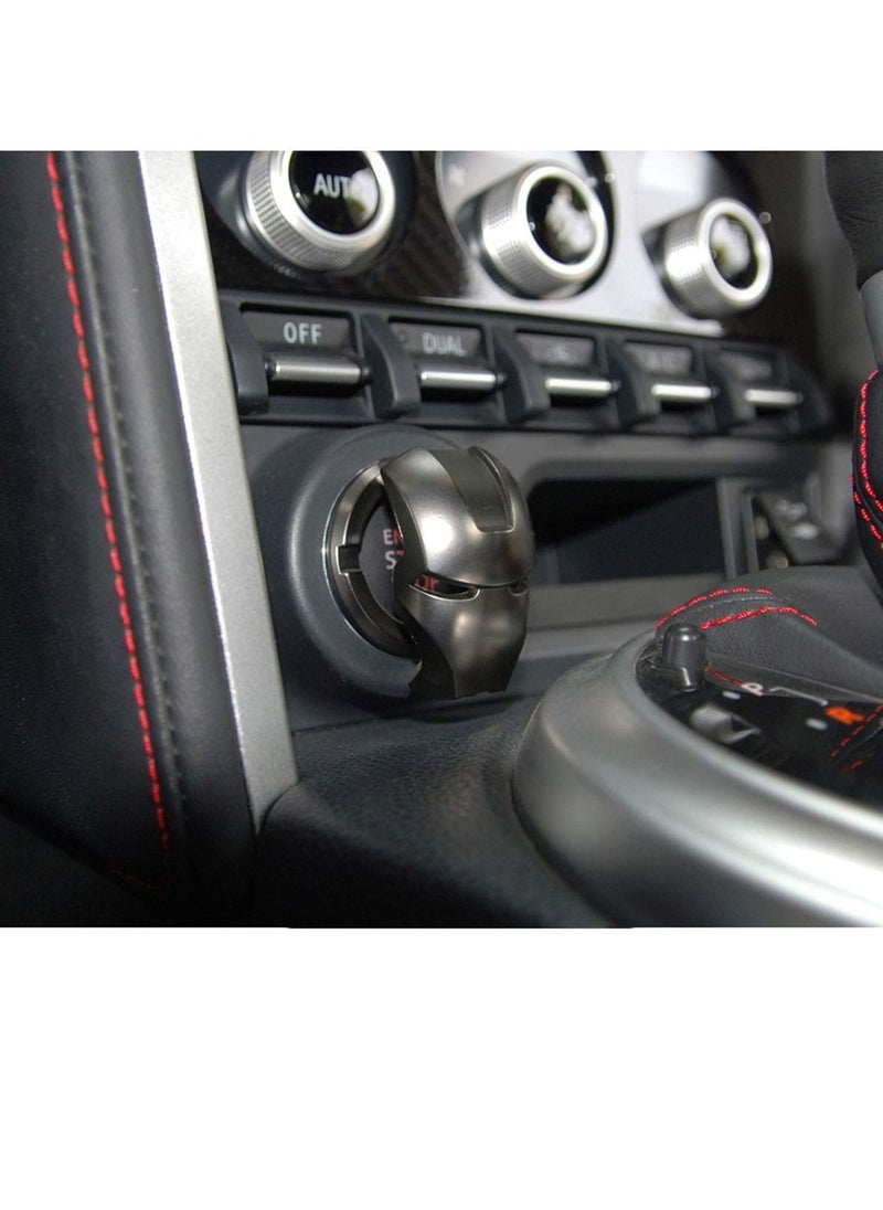 KASTWAVE - DELFINO 1pcs Car Engine Start/Stop Button Protection Cover Auto Engine Ignition Start Stop Button Replacement-Start Stop Trim Protector Key Ring Circle Cover 3D Iron Man Car Interior Accessory - Image 1