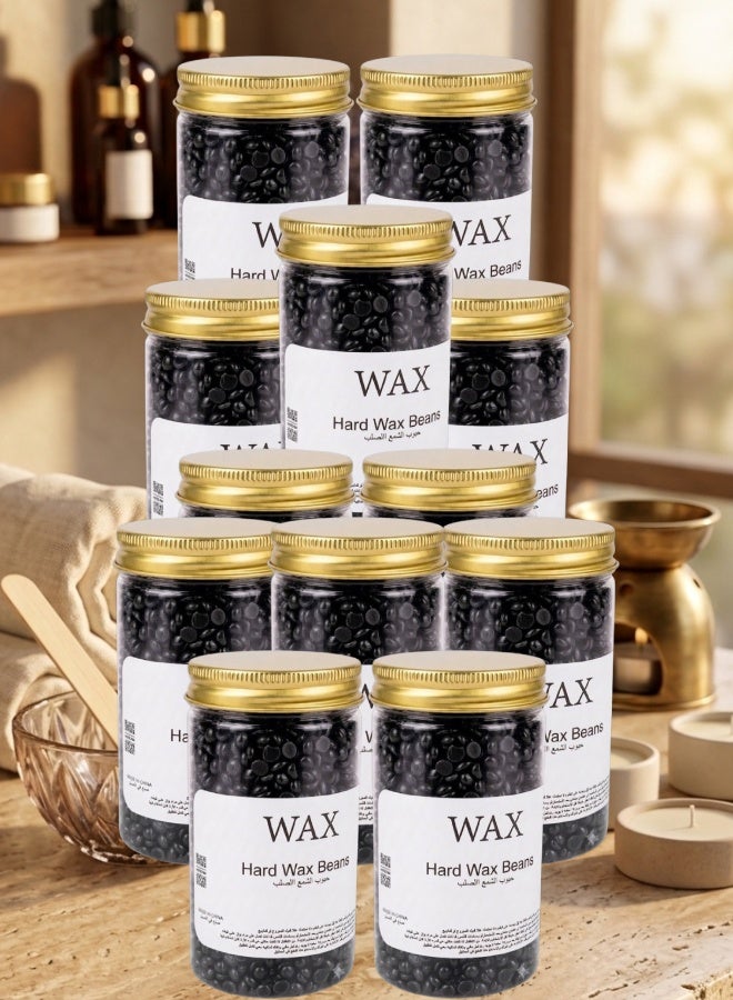 Wax 12 Pieces Hard Wax Beans Black - Image 1