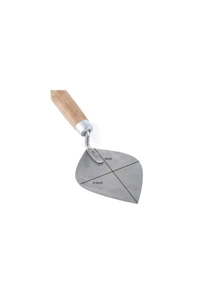 Masonry Plastering Trowel With Wooden Handle Metal Blade For Multi-Purpose 6Inch - Image 2