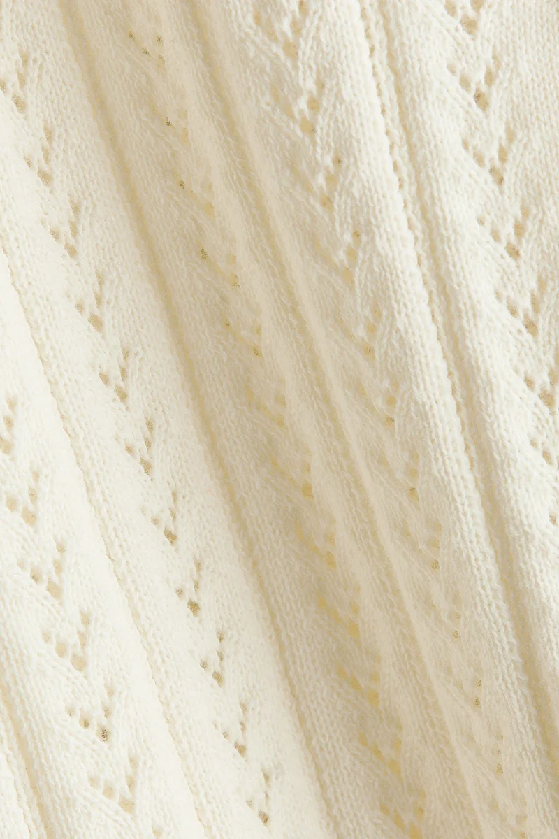 H&M Pointelle-knit cotton cardigan