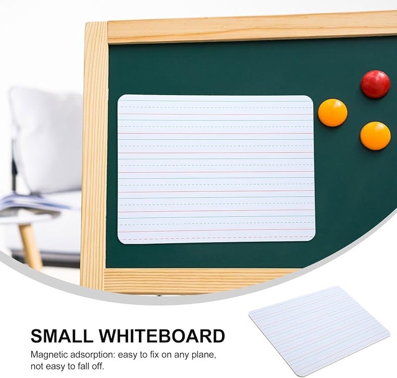 لوح أبيض قابل للمسح الجاف مزدوج الجوانب محمول صغير للتعلم للمكتب والطلاب - Image 4