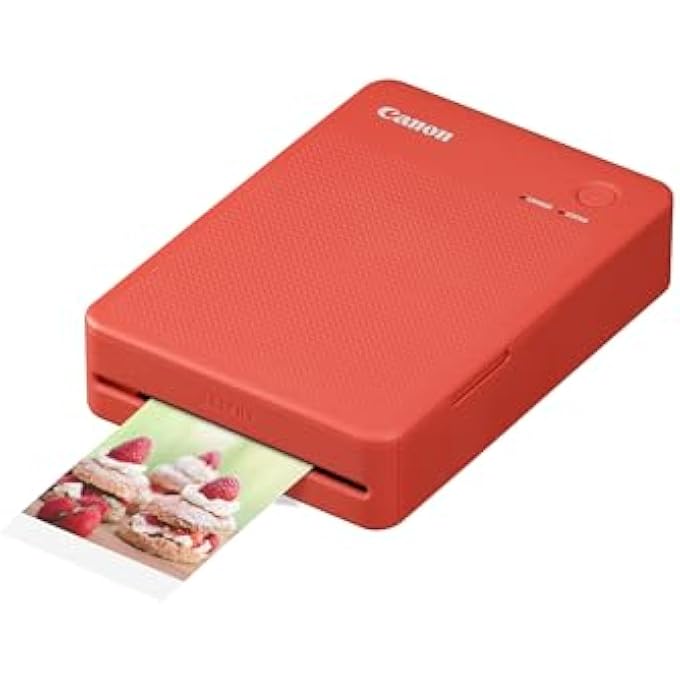 SELPHY QX20 PORTABLE PRINTER - FOR WI-FI PRINTING STRAIGHT FROM YOUR SMART DEVICE. DYE SUBLIMATION, 2 SIZES OF PEEL AND STICK PRINTS AND USB-C CHARGING - RED - Image 1