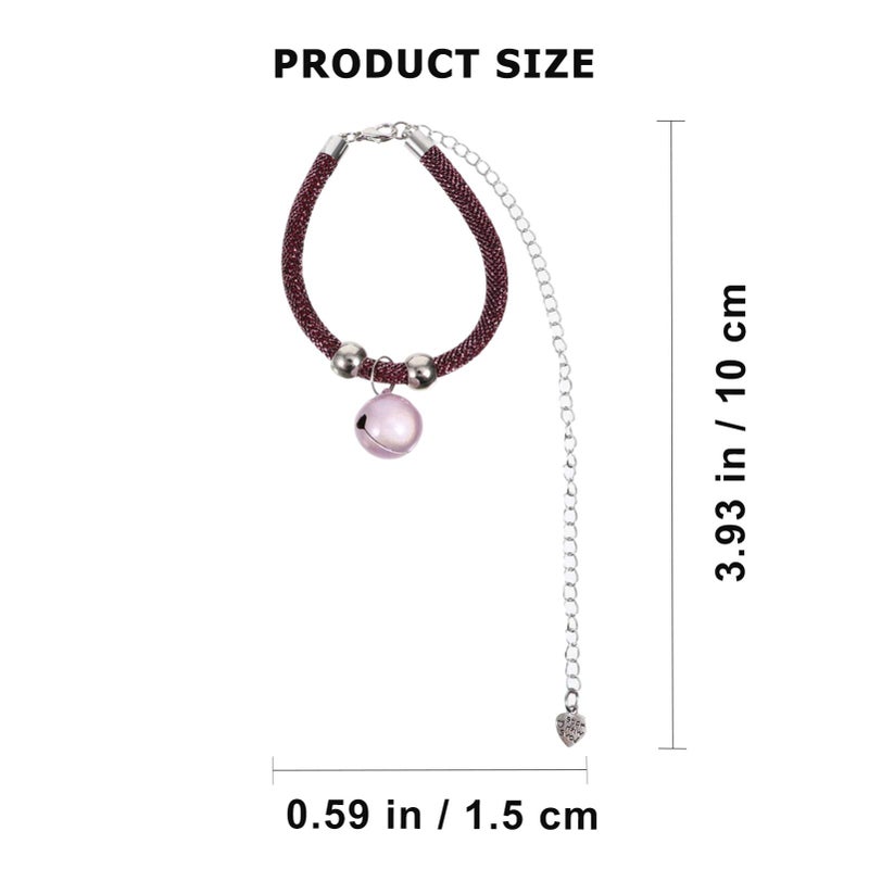 Adjustable Pet Collars With Bell For Festivals Comfortable And Stylish Accessories 2Pcs Set - Image 3