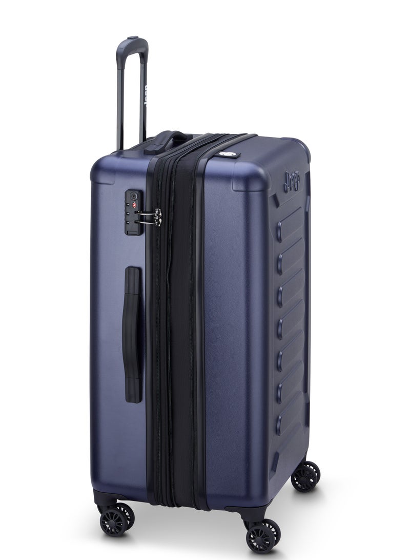 Jeep The Jeep Hardcase Expandable 4-Double wheel luggage trolley check-in suitcase 68cm Navy, Medium - Image 2