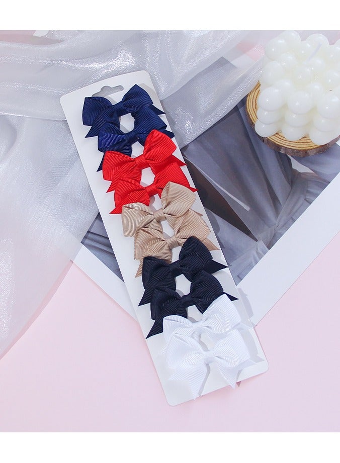 Sky Shine 10 Pcs Multicolor Hair Accessories – 5 Unique Color Designs, Cute Hair Bows & Clips for Women & Girls, Durable Hair Clips for Ponytails, Buns & Daily Styling