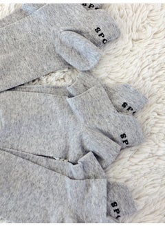Buluş Organic 3-Pack Melange Gray Special Heel Technology Viscose Women's Booties Socks  - Image 2