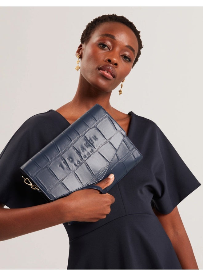 Ted Baker CROC EFFECT ENVELOPE POUCH - Image 1