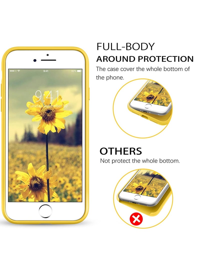 MIGOFAST iPhone SE Case 2022 2020 iPhone 8 Case iPhone 7 Case Non-slip Liquid Silicone Gel Rubber Bumper Phone Case Soft Microfiber Lining Hard Shockproof Protective Case Cover - Image 4