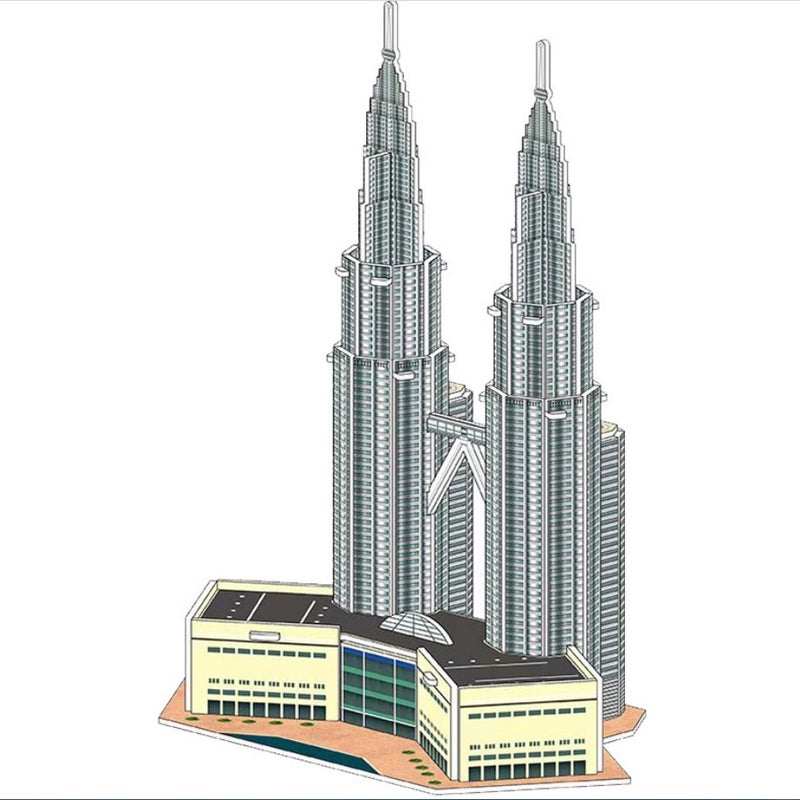 Factory Stall Fair Temple Fair Children'S Puzzle White Card 3D Three-Dimensional Puzzle Toy Diy Paper Puzzle Model - Image 2