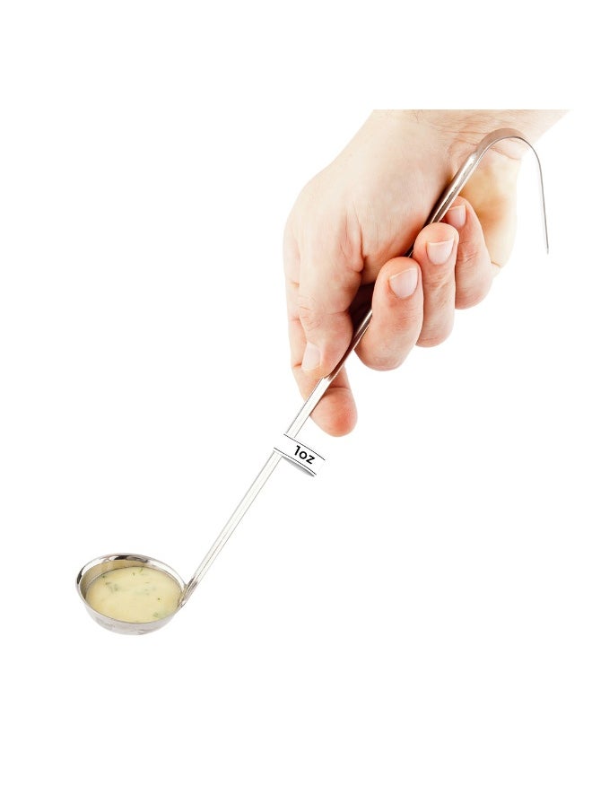 Restaurantware - Met Lux 1 Ounce Portion Ladle, 1 Multipurpose Portion Serving Spoon - Does Not Corrode, Dishwashable, Stainless Steel Portion Control Serving Utensil, Premium - Image 1