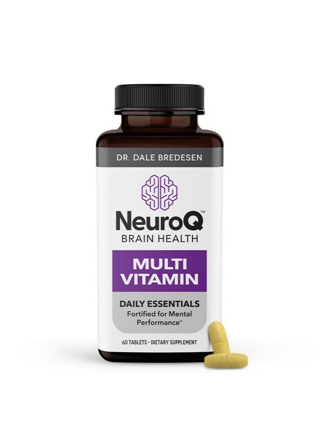 LifeSeasons NeuroQ Daily Essentials Multivitamin - Fortified Mental Performance & Overall Wellness - Improve Memory & Focus - B-Complex, Vitamin D, Folate, CoQ10, Pantothenic Acid & More - 60 Capsules - Image 1