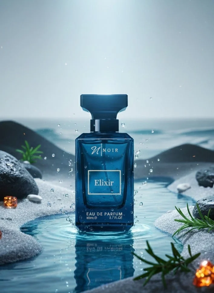 noir Elixir EDP Fresh Spicy Perfume for Men with Lemon, Lavender & Amber Notes, Long Lasting Men's Perfume - 80 ml