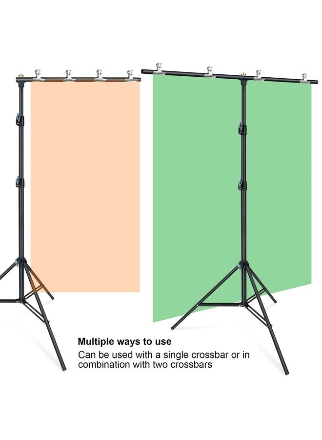 Lincostore Zenith Portable T-Shape Background Backdrop Stand Kit 5x6.7ft - 5ft Wide (Fixed) and 6.7ft High (Adjustable)- Lightweight Only 4 Lbs Easy to Carry and Storage - Image 5