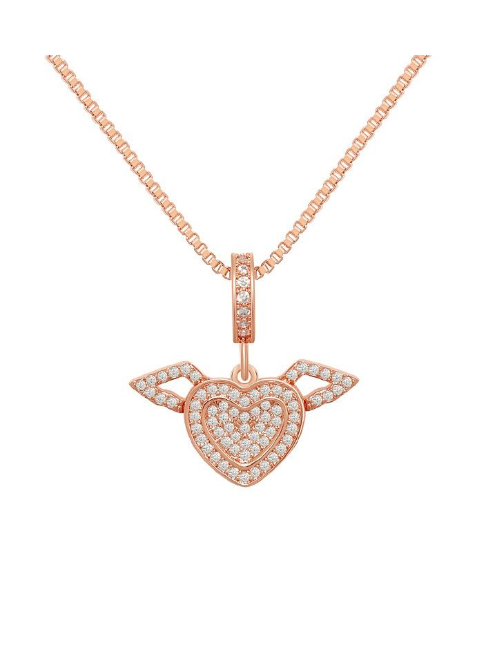 ساتينور قلادة مزدوجة القلب التيتانيوم الصلب - Image 1