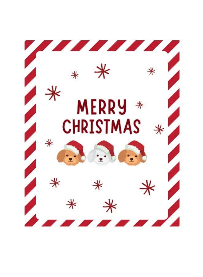 Christmas empty printed greeting card a5 size