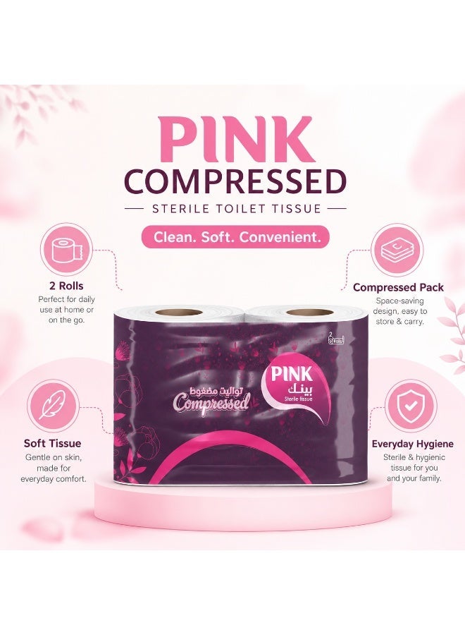 PINK Compressed Toilet Paper – 2 Rolls - Image 5