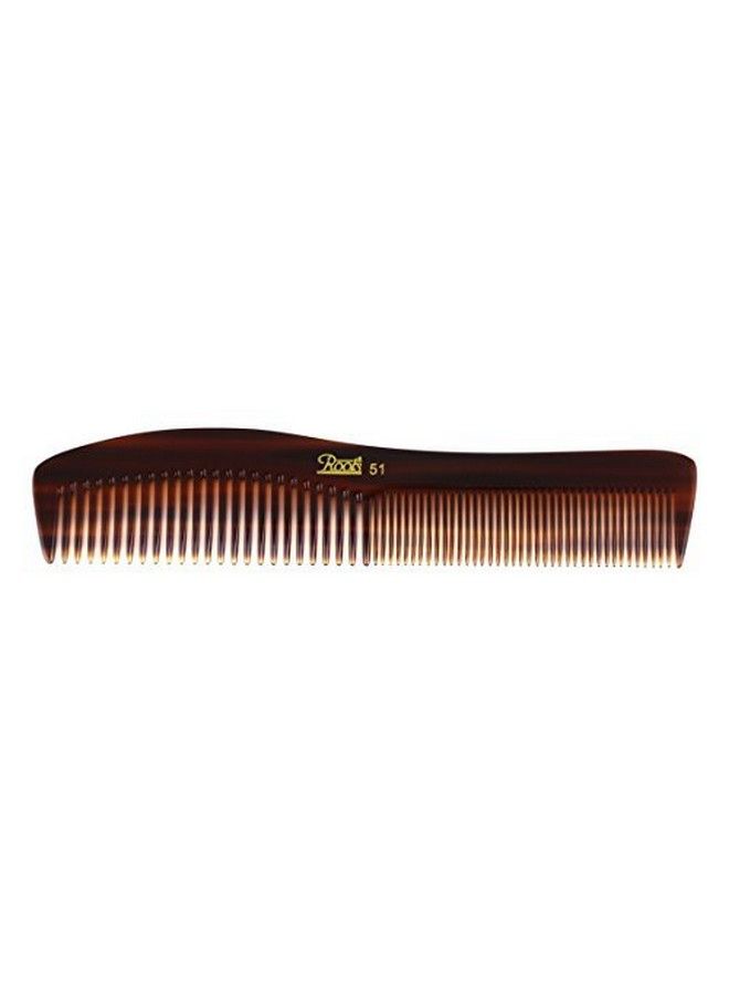 Roots Brown Combs For Hair Wide & Thin Tooth Comb Comb With Handle - Image 1