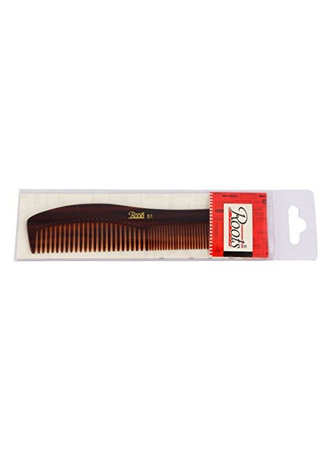 Roots Brown Combs For Hair Wide & Thin Tooth Comb Comb With Handle - Image 4
