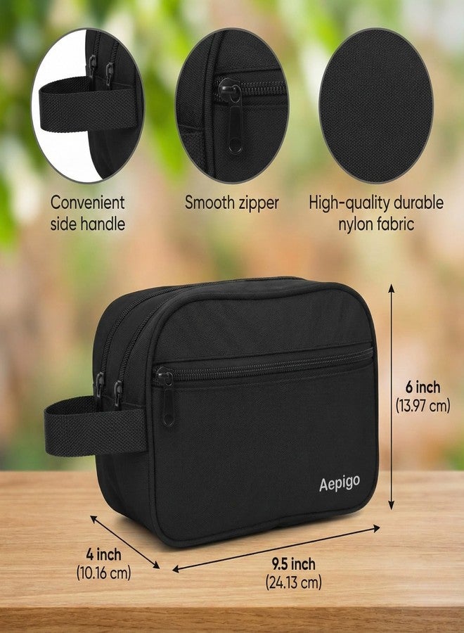 Aepigo Polyester Multipurpose Toiletry Kit Bag for Man and Women's | Double Compartment Travel Essentials Travel Organizer Travel Pouch for Men Travel Kit for Toiletries - Image 3