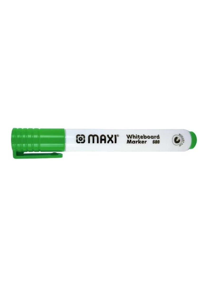 Maxi 10 قطع من أقلام التحديد للسبورة البيضاء Dy Erase ذات الرأس الرصاصي والحبر الأخضر - Image 2