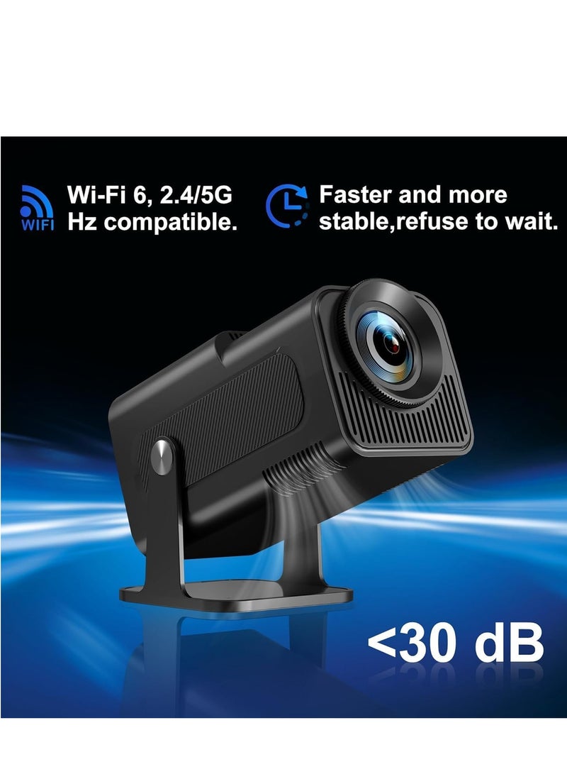 ELTRAZONE New Mini Projector, Portable 1080P Projector with WiFi and Bluetooth, Smart Projector with Android 11, Auto Keystone Correction, 180° Rotatable Home Theater Projector for Phone/TV Stick, Black  - Image 5