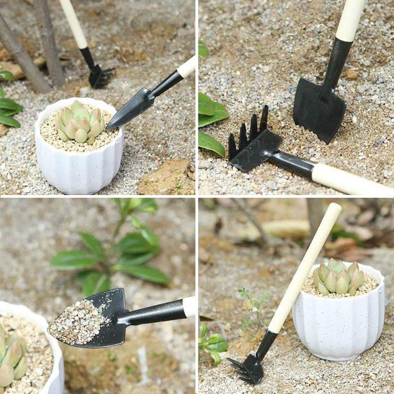 SONGZIMING 15 Pcs Succulent Plant Tools Set, Mini Garden Planting Watering Tool Kit for Succulent Miniature Gardening Plant Care - Image 3