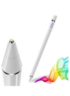MOCOM Palm Rejection Digital Active Stylus Pen for iPad 9th Gen/8th Gen/7th Gen/ 6th Gen/ 5th Gen iPad Pencil White  - Image 1