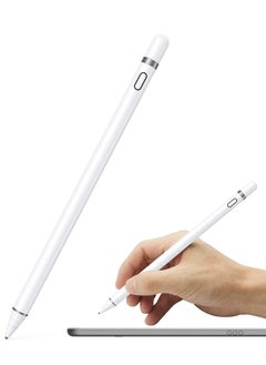 MOCOM Palm Rejection Digital Active Stylus Pen for iPad 9th Gen/8th Gen/7th Gen/ 6th Gen/ 5th Gen iPad Pencil White  - Image 5