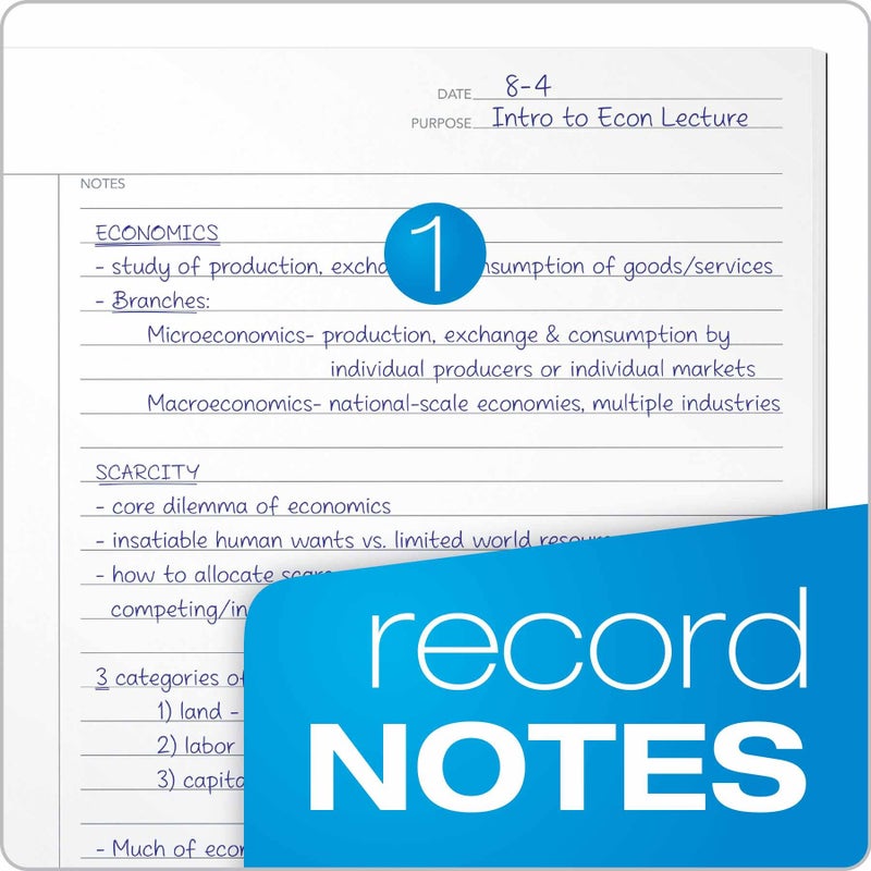TOPS Oxford Innovative Steno Project Ruled Notebook (TOPS), 90222, White - Image 3