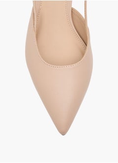 Flora Bella By Shoexpress Womens Solid Slingback Slip-On Shoes With Stiletto Heels  - Image 2
