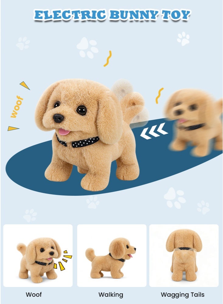 GGEROU Children Toy Cute Pet Dog with A Dog Cage Walking Call Electronic Toy Interactive Birthday Gifts for Kids - Image 2