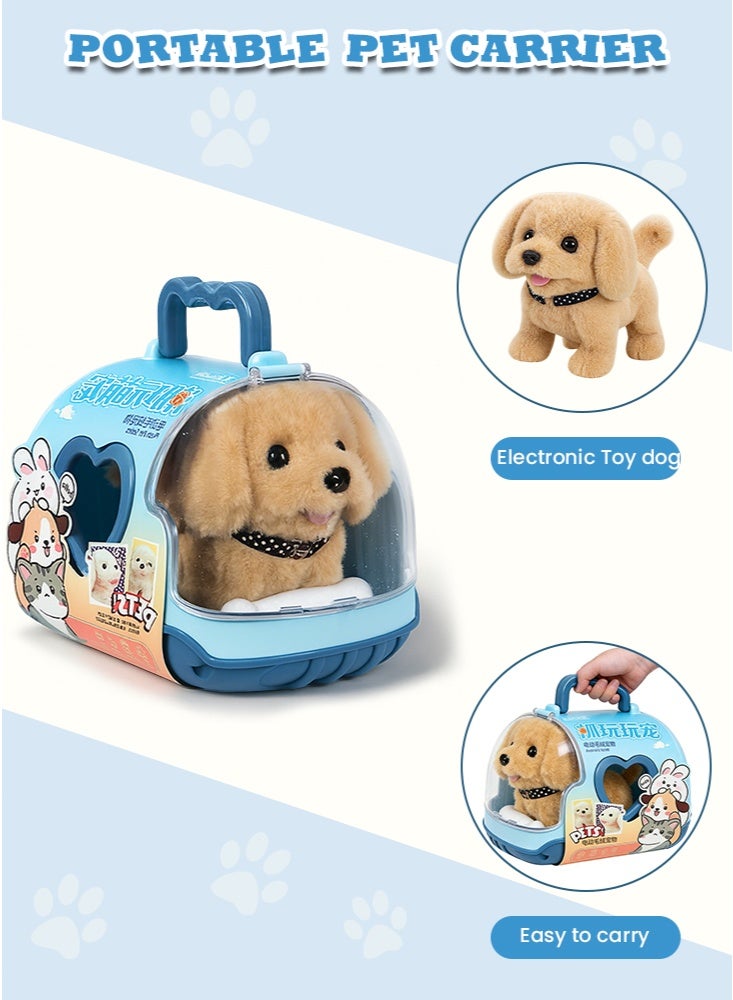 GGEROU Children Toy Cute Pet Dog with A Dog Cage Walking Call Electronic Toy Interactive Birthday Gifts for Kids - Image 5