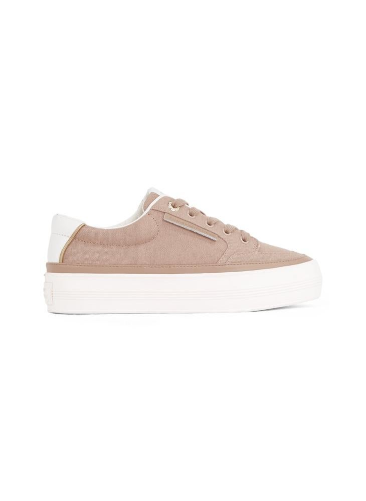 TOMMY HILFIGER Logo Detail Lace Up Low Top Sneakers  - Image 1