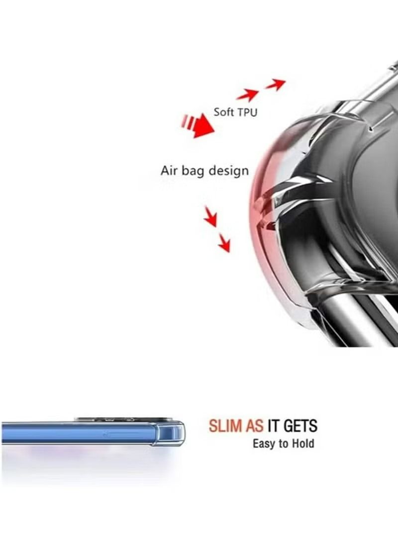 vesus Case for TECNO Pova 4 Clear Transparent Case Soft Flexible Silicone TPU Back Cover Shockproof Case with Reinforced Bumper Corner for TECNO Pova 4 - Image 3