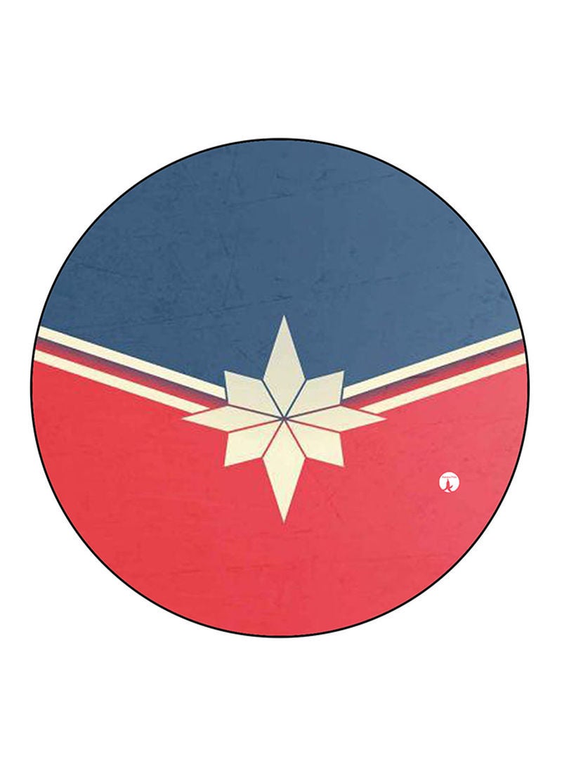 Captain Marvel Printed Mouse Pad  Multicolour
