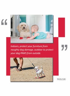 Excefore Dog Boots, Dog Shoes Paw Protector, KASTWAVE Waterproof Shoes for Dogs, Socks with Shoelace Pet Paw Protector  - Image 2
