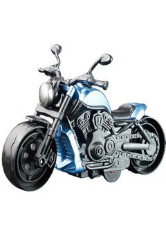 die cast Motorcycle,Pull Back Motorcycle Toy, 1:12 Motorcycle Model for Kids,Pull Back Motorcycle Toys (Blue)  - Image 1