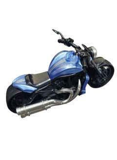 die cast Motorcycle,Pull Back Motorcycle Toy, 1:12 Motorcycle Model for Kids,Pull Back Motorcycle Toys (Blue)  - Image 2
