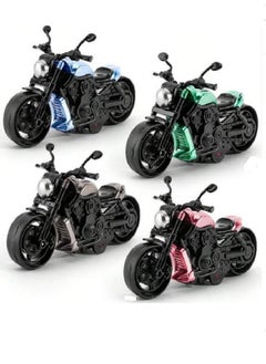 die cast Motorcycle,Pull Back Motorcycle Toy, 1:12 Motorcycle Model for Kids,Pull Back Motorcycle Toys (Blue)  - Image 4