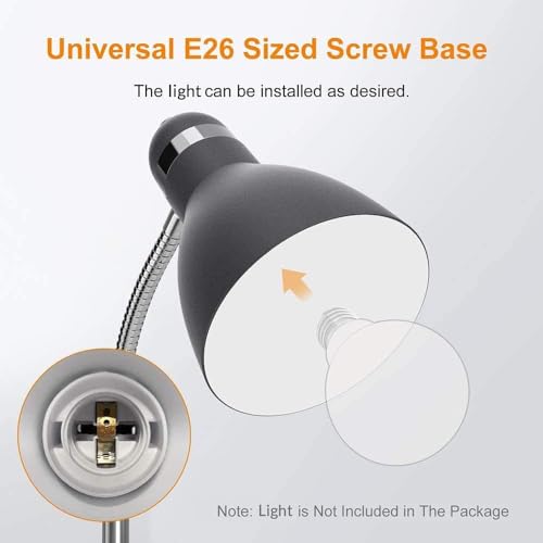 LEPOWER Floor Lamp, Metal Standing Lamp with Adjustable Gooseneck, Heavy Metal Base, Reading Pole Lamp for Office, Black Floor Lamps for Bedroom, Living Room - Image 3