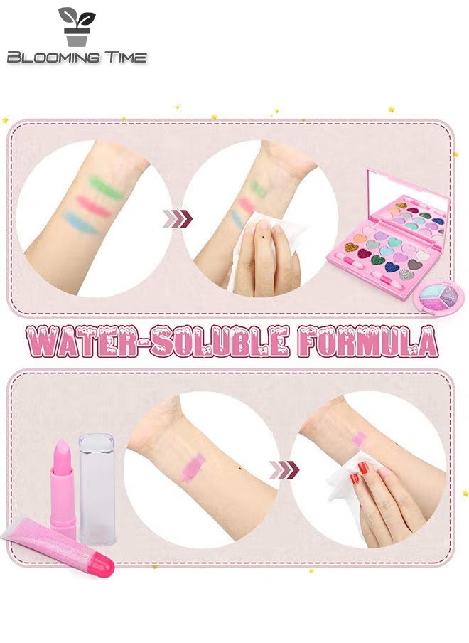 BLOOMING TIME Girl Makeup Toy Set, Nail Polish,Lipstick, Eye Shadow  - Image 4