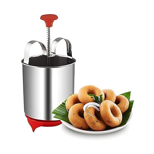 AMBA'R Kitchenware AMBA'R Premium Stainless Steel Idli Stand And Vada Maker, Idli stand for 5L Cooker - 3 Plates, 12 idli, idli Maker Stand for Home & Kitchen Combo - Image 4